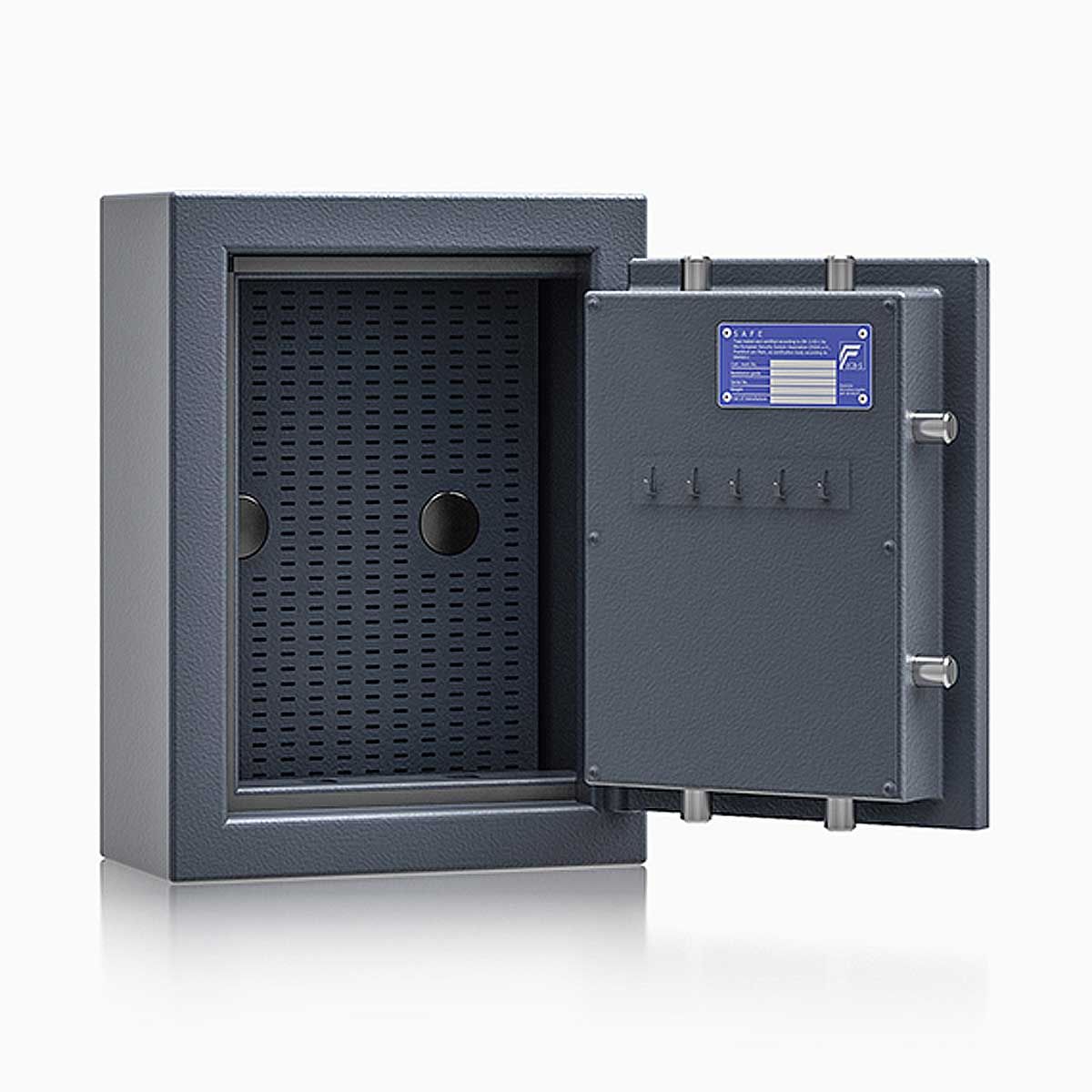 Schlüsseltresor safe4key I - Größe 0 / 440x330x165 / 5 + SHP *** / 30kg / 157000  / Klasse 1  EN 1143-1, ECB•S / RAL7024 / Elektronik STELLAR  Basic 