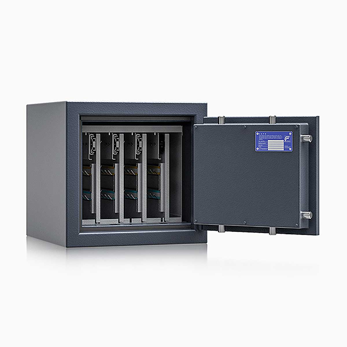 Schlüsseltresor safe4key I - Größe 2 / 400x420x420 / 160 Haken / 67kg / 157002  / Klasse 1  EN 1143-1, ECB•S / RAL7024 / Elektronik STELLAR  Basic 
