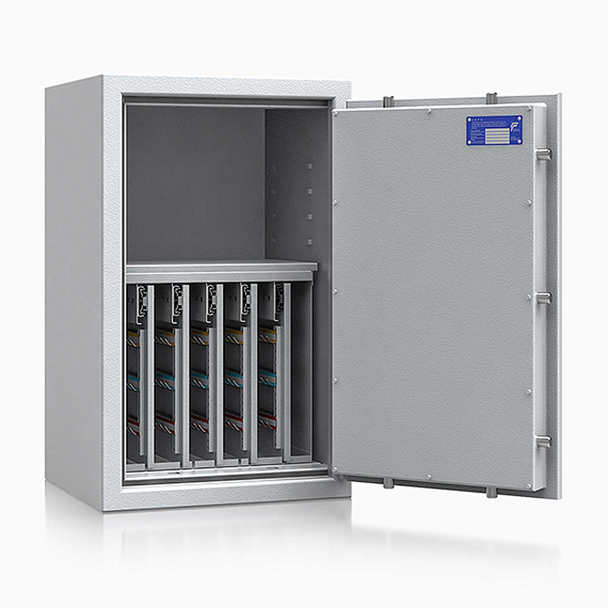 Schlüsseltresor safe4key I - Größe 5 / 800x500x420 / 280 Haken / 1 Fachboden / 117kg / 157009  / Klasse 1  EN 1143-1, ECB•S / RAL7035 / Elektronik STELLAR  Basic  Schlüsseltresor safe4key I - Größe 5 / 800x500x420 / 280 Haken / 1 Fachboden / 117kg / 157009  / Klasse 1  EN 1143-1, ECB•S / RAL7035 / Elektronik STELLAR  Basic
