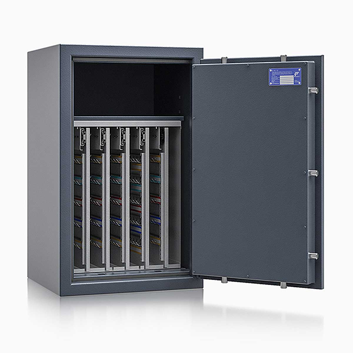 Schlüsseltresor safe4key I - Größe 5 / 800x500x420 / 440 Haken / 1 Fachboden / 122kg / 157010  / Klasse 1  EN 1143-1, ECB•S / RAL7024 / Elektronik STELLAR  Basic  Schlüsseltresor safe4key I - Größe 5 / 800x500x420 / 440 Haken / 1 Fachboden / 122kg / 157010  / Klasse 1  EN 1143-1, ECB•S / RAL7024 / Elektronik STELLAR  Basic