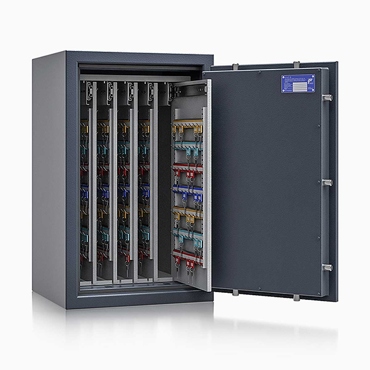 Schlüsseltresor safe4key I - Größe 5 / 800x500x420 / 600 Haken / 130kg / 157011 DIN R / Klasse 1  EN 1143-1, ECB•S / RAL7024