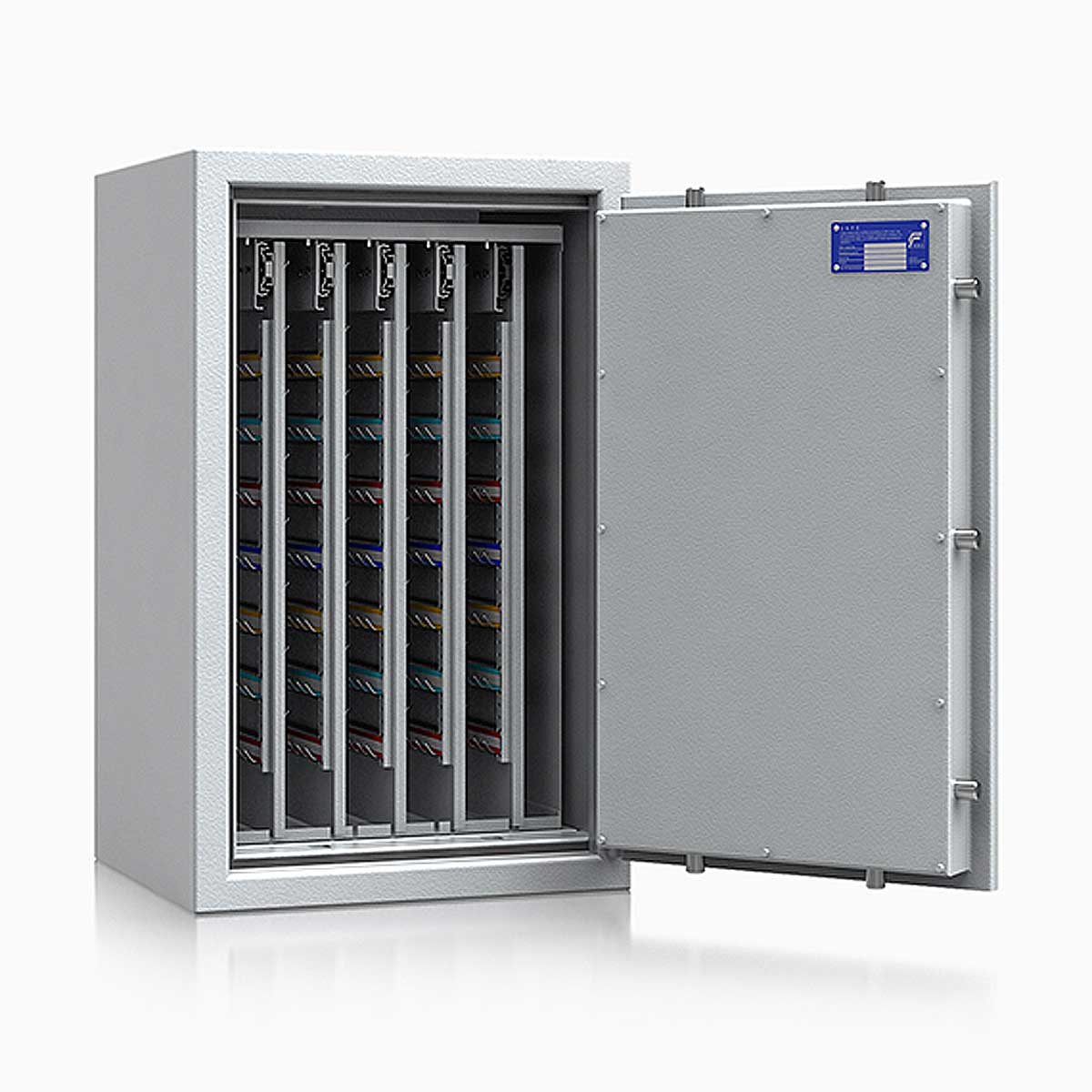 Schlüsseltresor safe4key I - Größe 5 / 800x500x420 / 600 Haken / 130kg / 157011  / Klasse 1  EN 1143-1, ECB•S / RAL7035 / Elektronik STELLAR  Basic  Schlüsseltresor safe4key I - Größe 5 / 800x500x420 / 600 Haken / 130kg / 157011  / Klasse 1  EN 1143-1, ECB•S / RAL7035 / Elektronik STELLAR  Basic