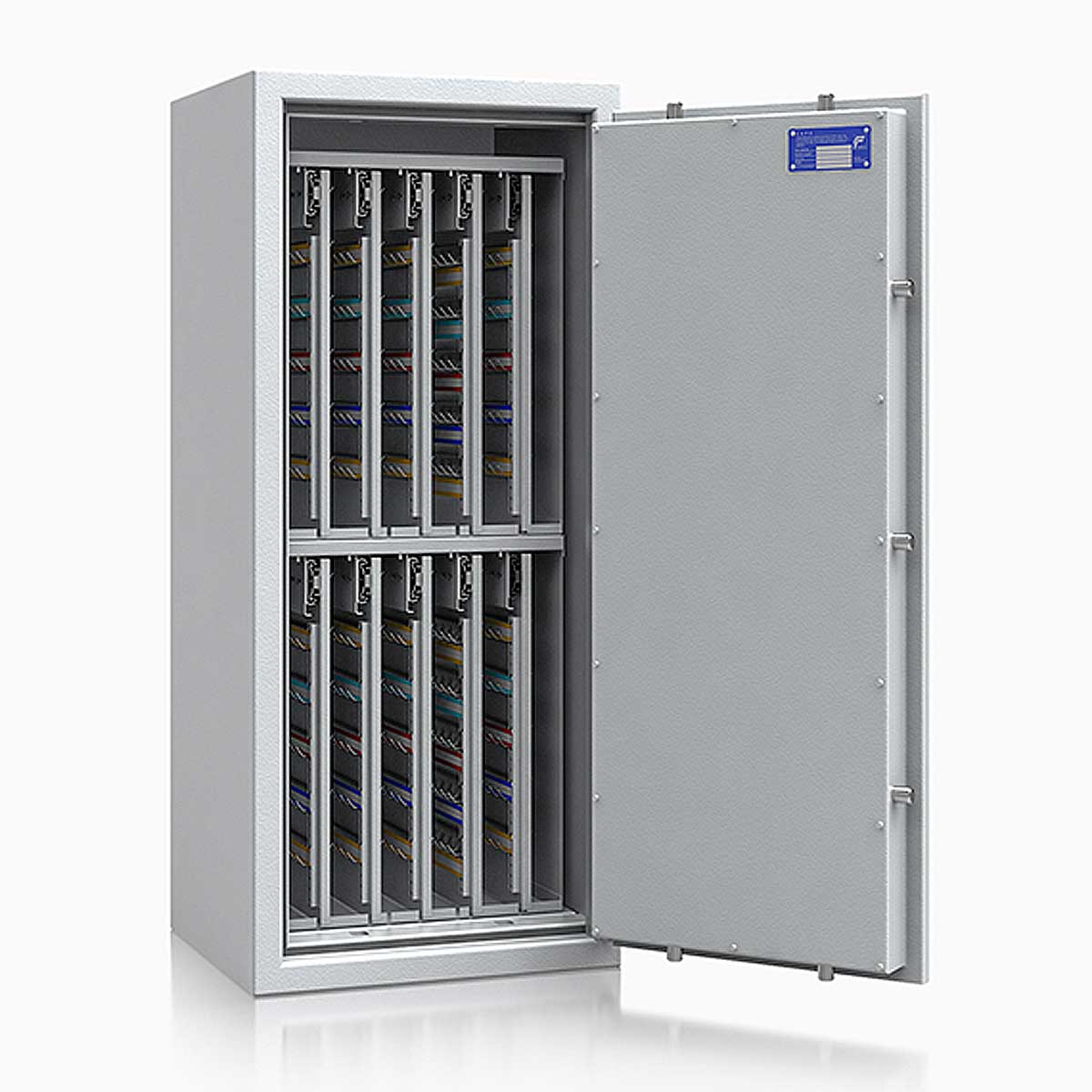 Schlüsseltresor safe4key I - Größe 7 / 1150x500x420 / 880 Haken / 179kg / 157016  / Klasse 1  EN 1143-1, ECB•S / RAL7035 / Elektronik STELLAR  Basic 
