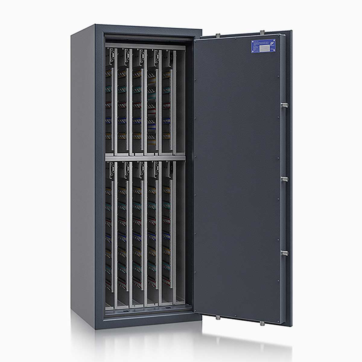 Schlüsseltresor safe4key I - Größe 8 / 1300x500x420 / 1040 Haken / 202kg / 157025  / Klasse 1  EN 1143-1, ECB•S / RAL7024 / Elektronik STELLAR  Basic 