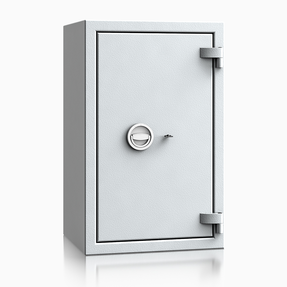 Wertschutzschrank save4ever I - 4 / 800x500x420 / 100kg / 402004 Klasse 1 nach EN 1143-1 - ECB•S / RAL7035 / Doppelbartschlüsselschloss / DIN R