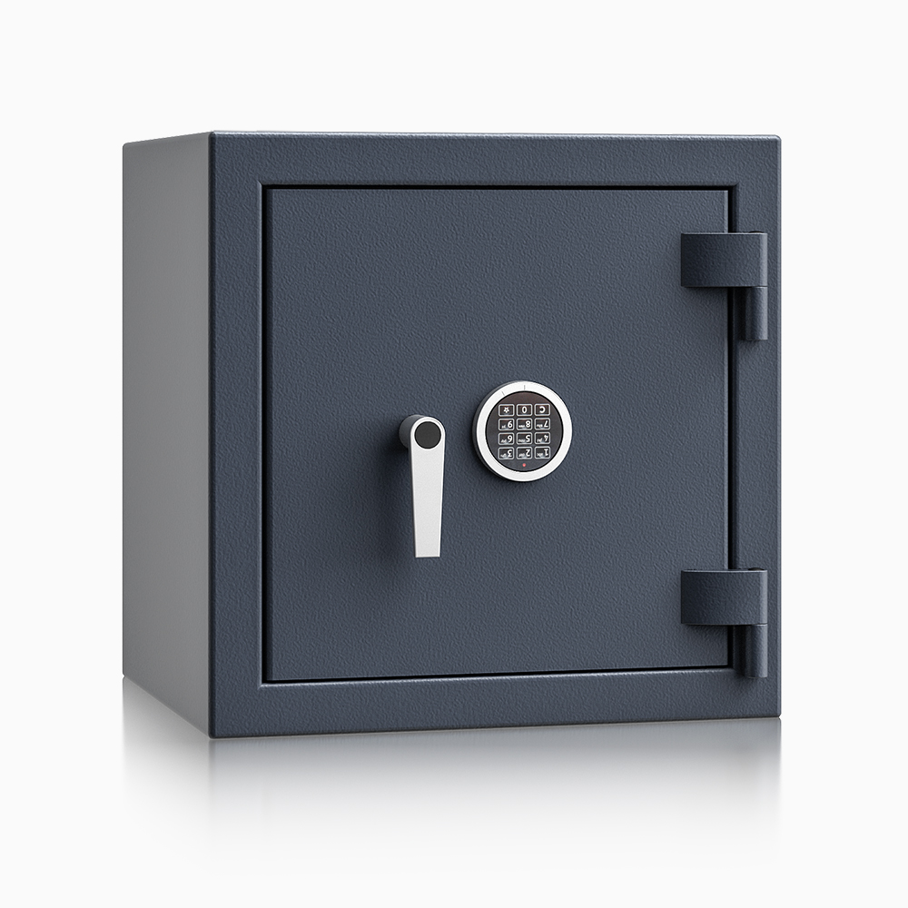 Wertschutzschrank save4ever III - 1 / 550x550x465 / 239kg / 419101 RAL7035 / Elektronik STELLAR  Basic  / Klasse 3 nach EN 1143-1 - ECB•S