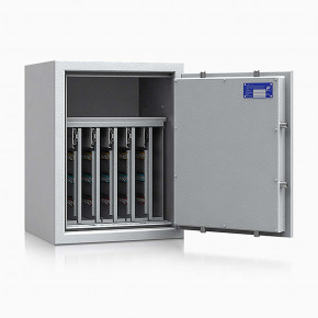 Schlüsseltresor safe4key I - Größe 4 / 650x500x420 / 280 Haken / 1 Fachboden / 102kg / 157007 DIN R / Klasse 1  EN 1143-1, ECB•S / RAL7035