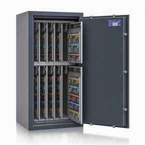 Schlüsseltresor safe4key I - Größe 6 / 1000x500x420 / 720 Haken / 159kg / 157012  / Klasse 1  EN 1143-1, ECB•S / RAL7024 / Elektronik STELLAR  Basic 
