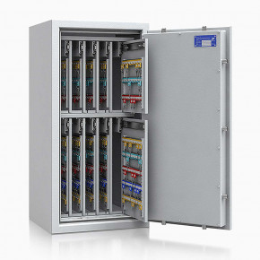 Schlüsseltresor safe4key I - Größe 6 / 1000x500x420 / 720 Haken / 159kg / 157012  / Klasse 1  EN 1143-1, ECB•S / RAL7035 / Elektronik STELLAR  Basic 