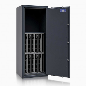 Schlüsseltresor safe4key I - Größe 8 / 1300x500x420 / 560 Haken / 1 Fachboden / 184kg / 157024  / Klasse 1  EN 1143-1, ECB•S / RAL7024 / Elektronik STELLAR  Basic 